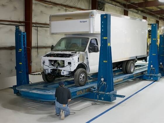 Heavy-duty frame on ATEL's 40-foot frame machine